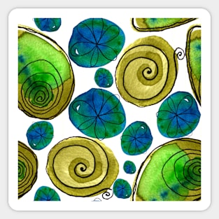 Copy of something green. With a spiral. Possibly with a deeper meaning...2 Sticker